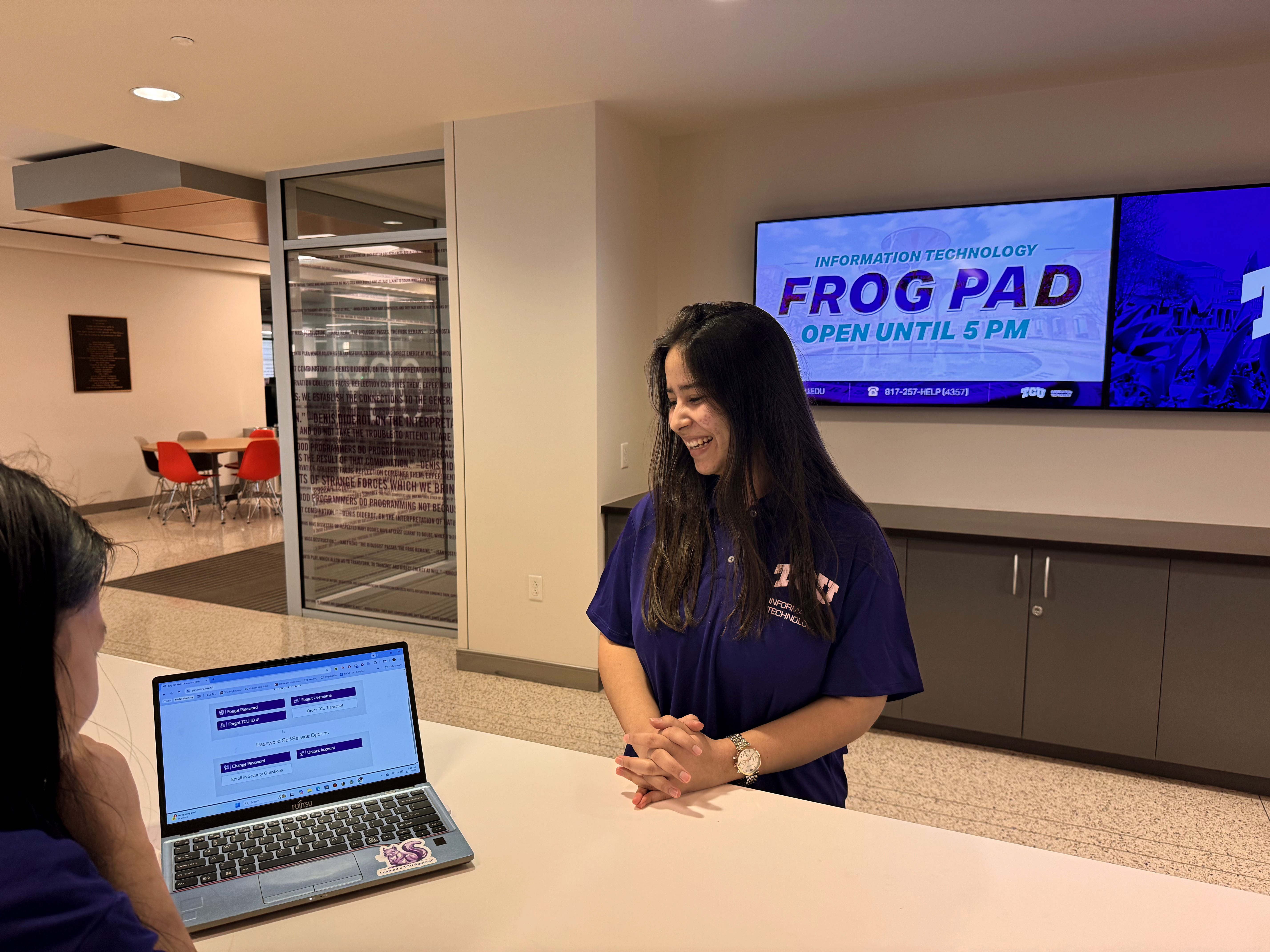 Photo of walk-up IT Help Desk