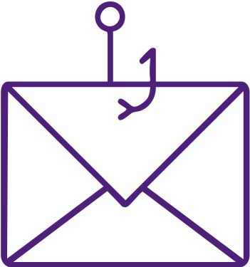 Envelope with fishing hook