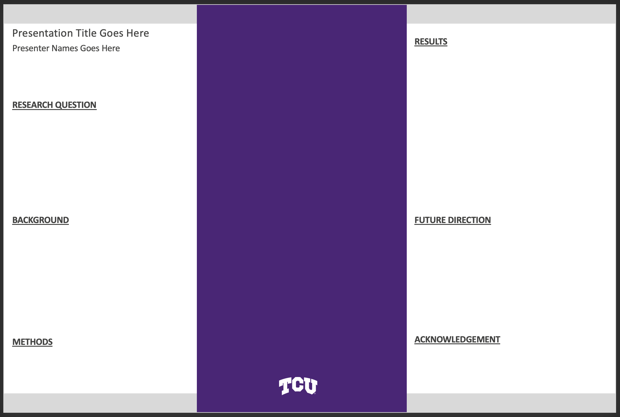 Student Presentation Poster 36x24